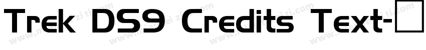 Trek DS9 Credits Text字体转换